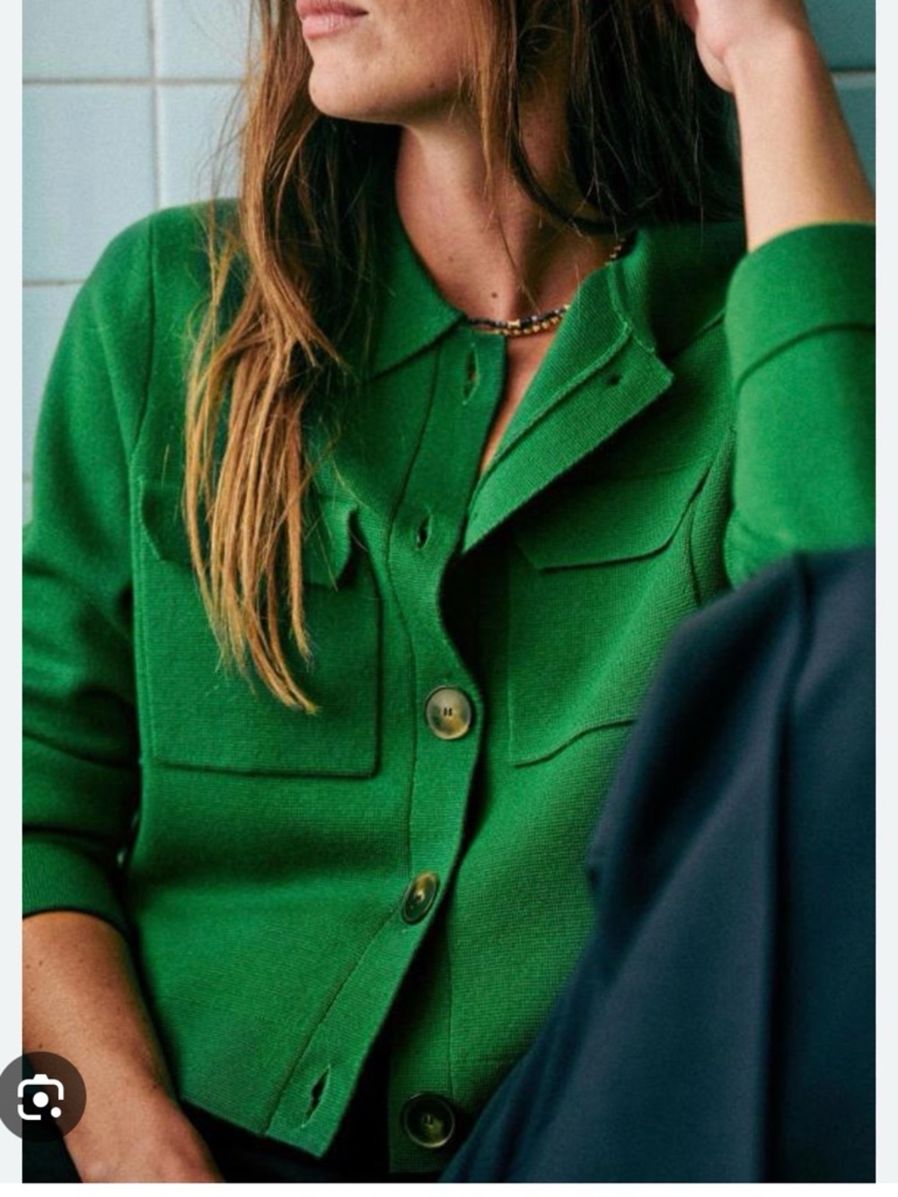 Sezane Betty Green Size L